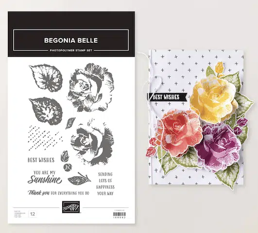 Stamping Specials Begonia Stamp Set