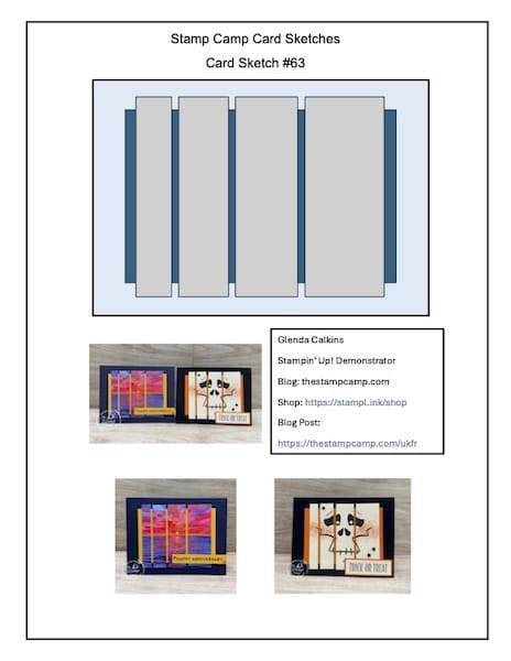 Beginner-Friendly Card Sketches #63 Creative Uses for Scenic
