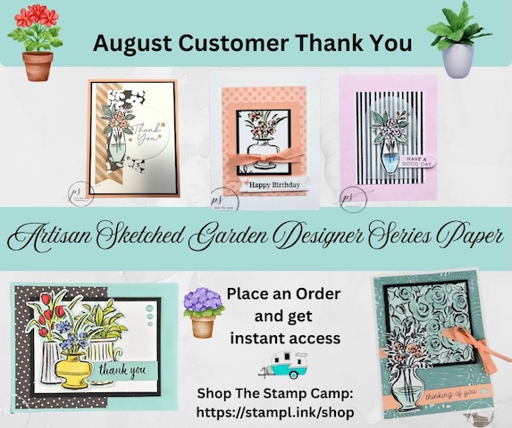 Artisan Sketched Garden Customer Appreciation 