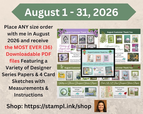 August Customer Appreciation Stamping Specials
