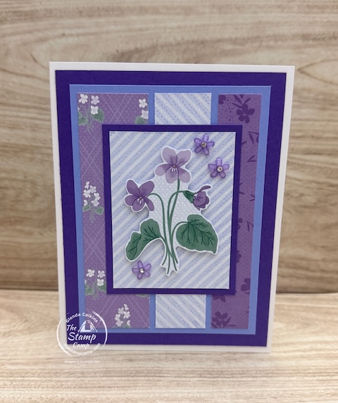 Violet Dreams card sketches from the stamp camp