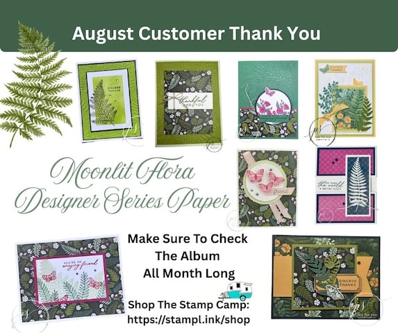 August Customer Appreciation free with any sized order placed in my Stampin' Up! store. #thestampcamp #stampingspecials