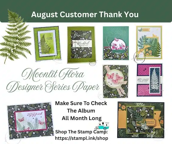 August Customer Appreciation free with any sized order placed in my Stampin' Up! store. #thestampcamp #stampingspecials