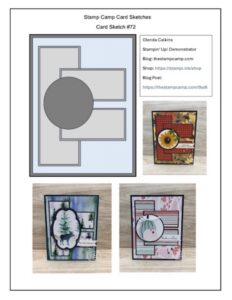 Printable Card Making Sketches: One Layout, Three Seasonal Cards